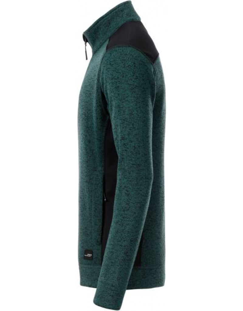 Jachetă de lucru tricotată din fleece pentru bărbați-groasa